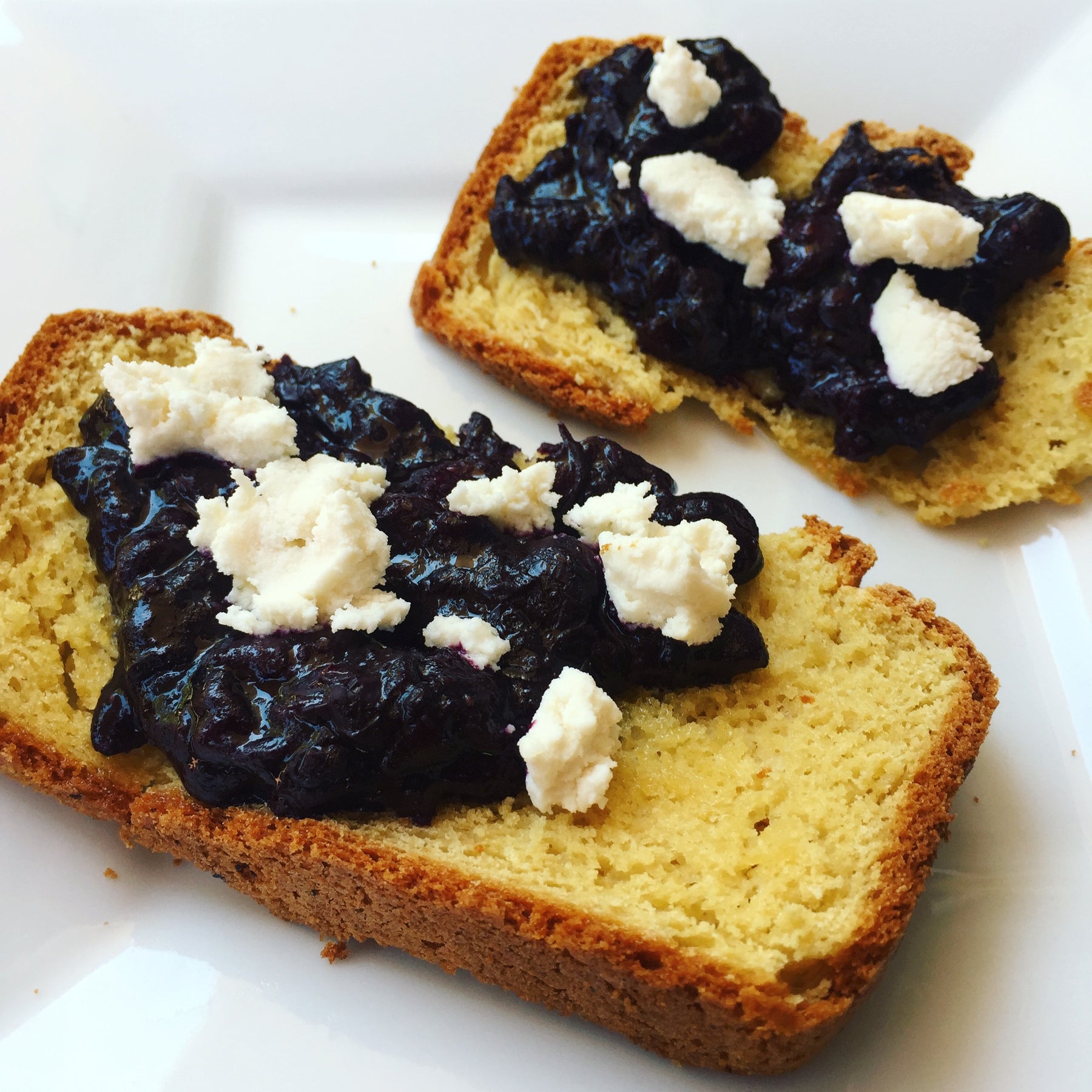Blueberry Ricotta Collagen Toast