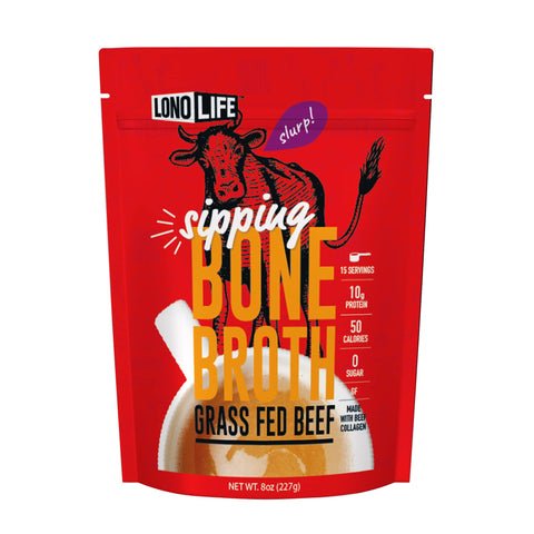 Grass Fed Beef Bone Broth 8oz Bulk Package