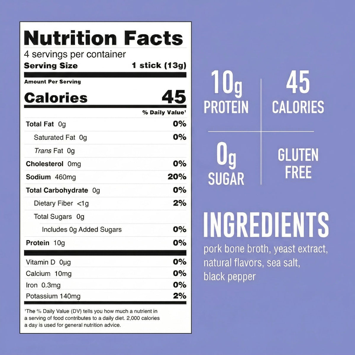 Homestyle Ham Bone Broth nutrition facts