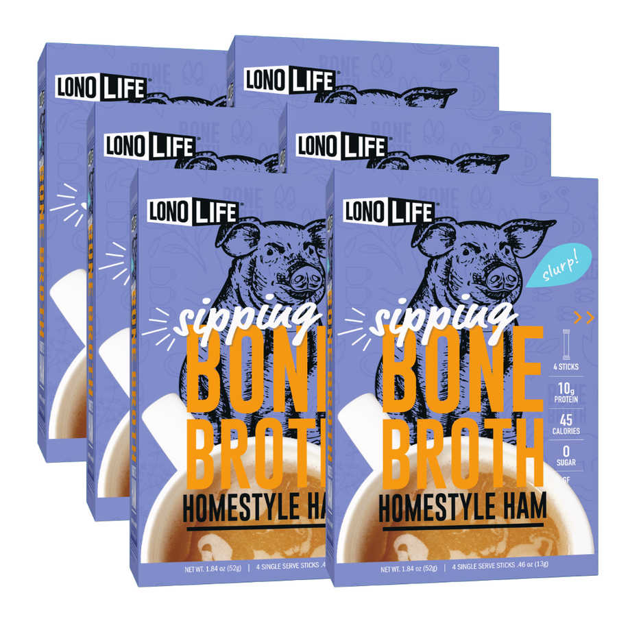 Homestyle Ham Bone Broth - 6 Boxes of 4 Packs