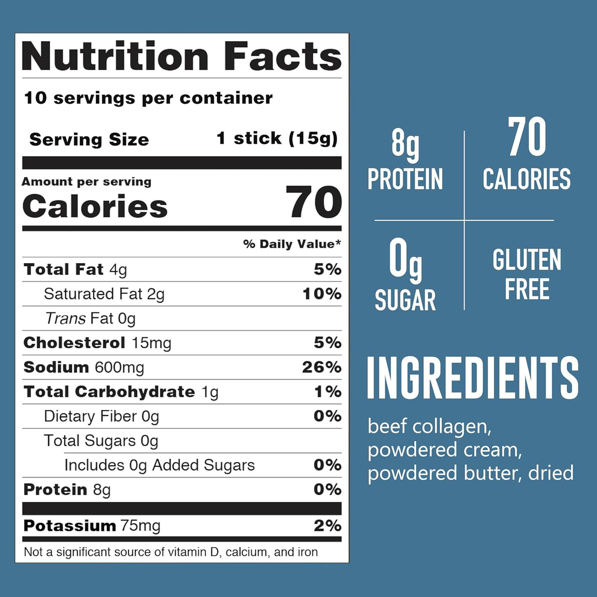 Keto Beef Bone Broth nutrition facts