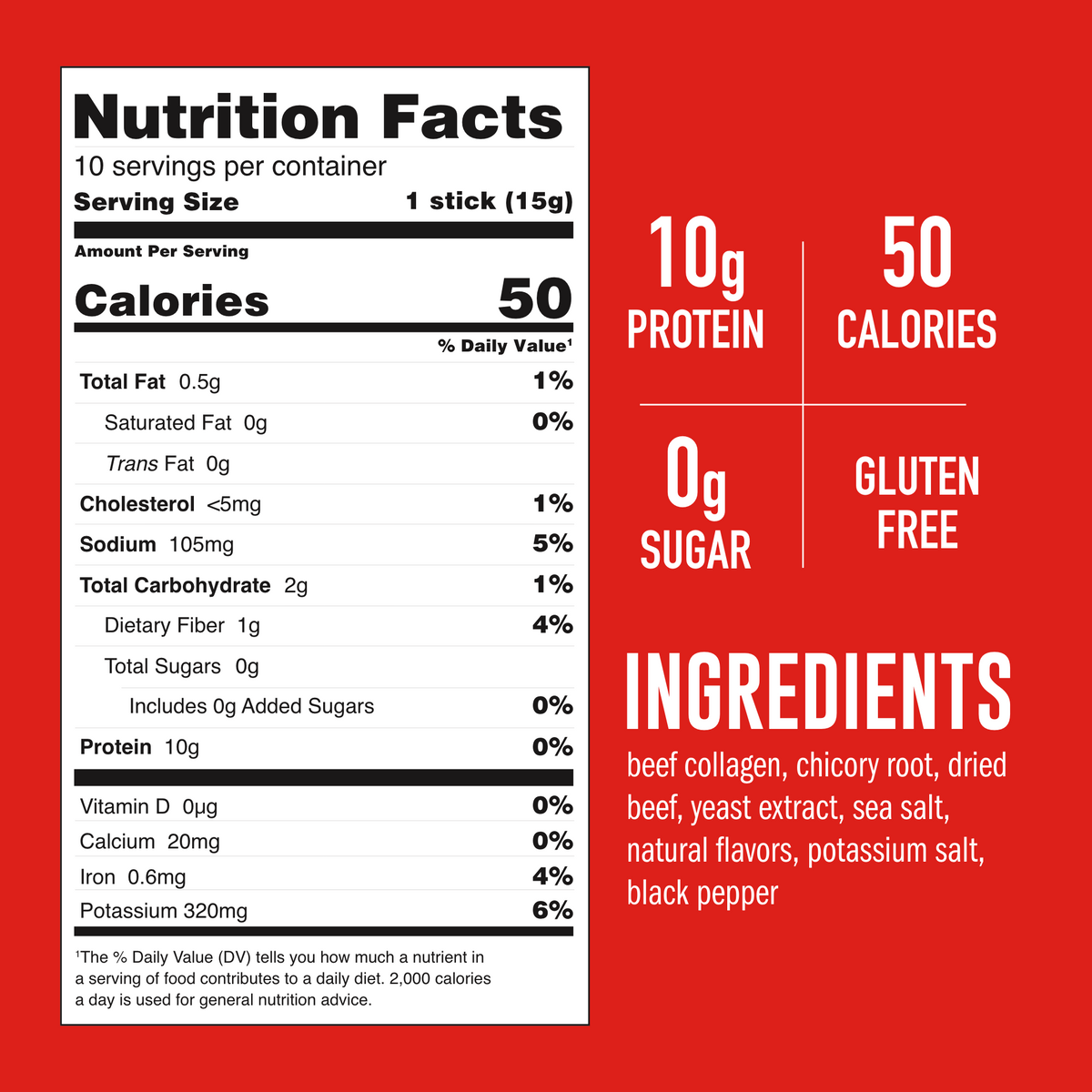 Low Sodium Beef Bone Broth nutrition facts
