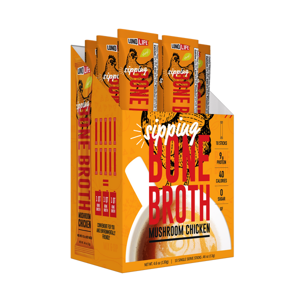 Mushroom Chicken Bone Broth