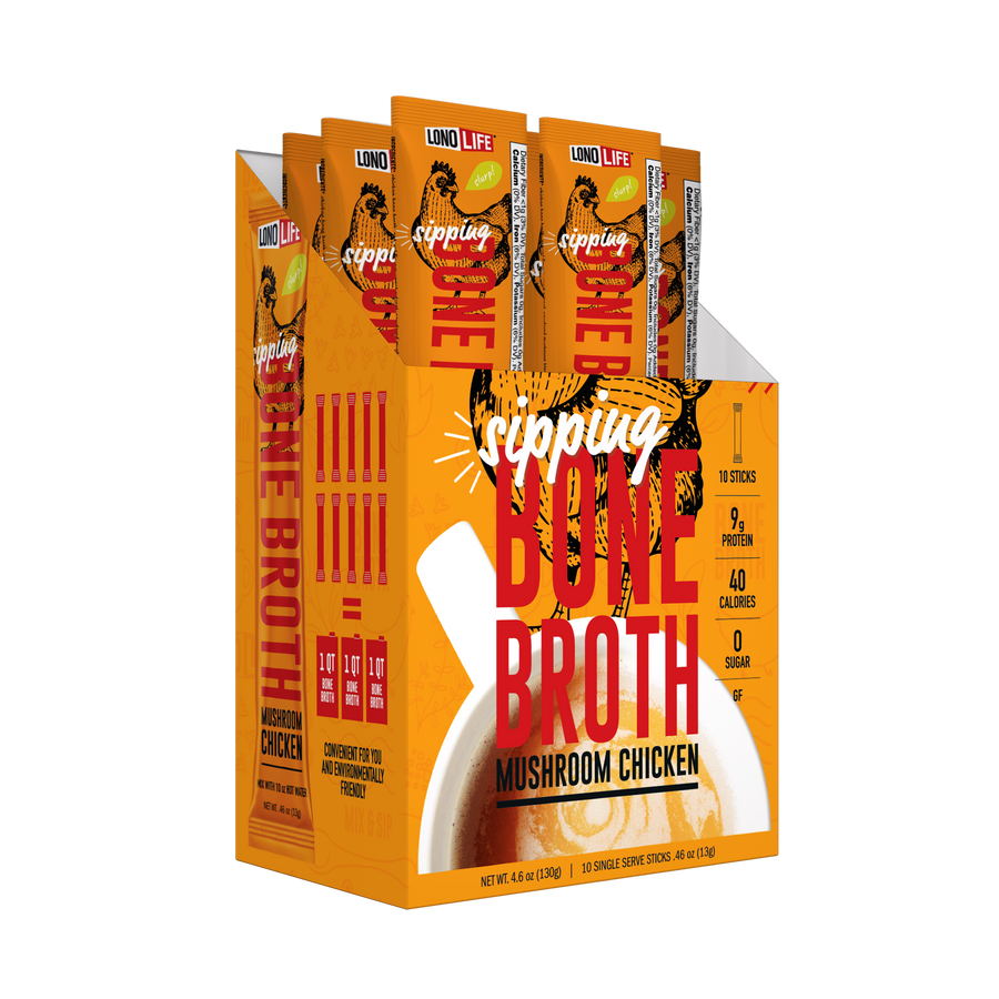 Mushroom Chicken Bone Broth