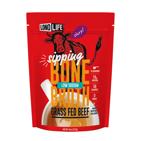 Low-Sodium Beef Bone Broth 8oz Bulk Package