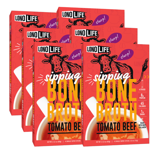 Tomato Beef Bone Broth - 6 Boxes of 4 Packs