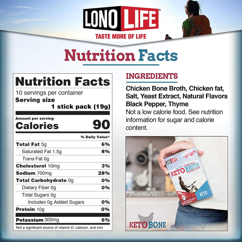 LonoLife 20 Count Bone Broth Packets Auto-Delivery 